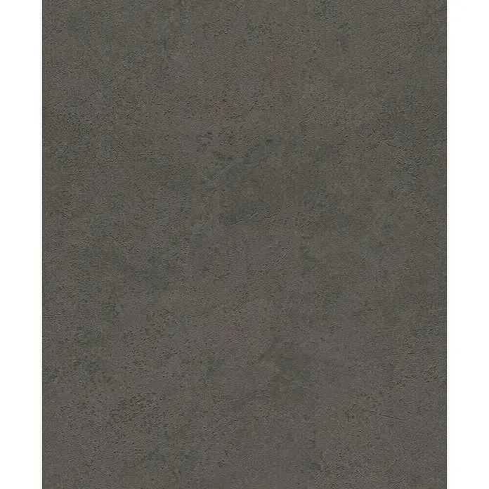 Rasch Factory V Vliestapete Metalloptik - Dunkelbraun, Uni, 10,05 x 0,53 m - Dunkelgraue Oberfläche mit einer subtilen Textur, ideal für Hintergründe oder Designelemente.