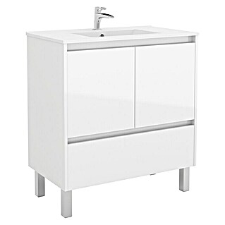 Mueble de lavabo Isla (L x An x Al: 45,5 x 79,7 x 86,8 cm, Blanco)