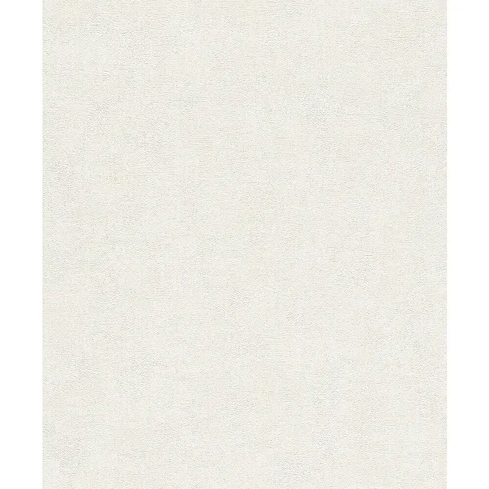 Rasch Wall Textures VI Vliestapete Uni - Weiß, Uni, 10,05 x 0,53 m - Strukturierte weiße Tapete mit feiner, unregelmäßiger Oberfläche, ideal für eine schlichte und elegante Raumgestaltung.