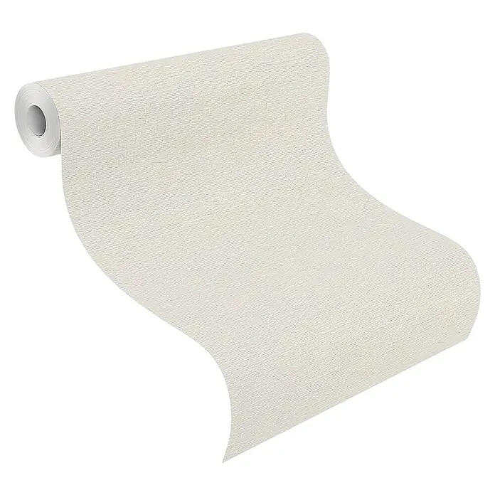 Rasch VliestapeteWeiß, Uni, 10,05 x 0,53 m, Netzstruktur