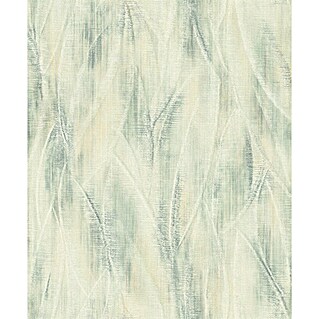 Rasch Country Charme Vliestapete Blätter Pastell (Hellgrün, Floral, 10,05 x 0,53 m)