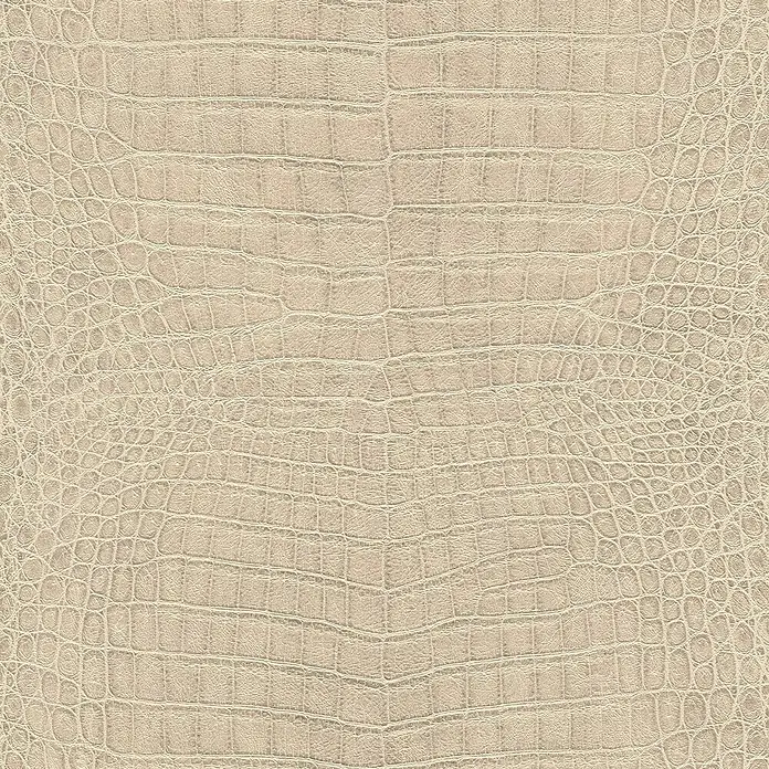 Rasch African Queen III Vliestapete Krokodilleder - Hellbeige, Lederoptik, 10,05 x 0,53 m - Textur aus beigem Krokodilleder mit einem natürlichen und luxuriösen Aussehen, ideal für hochwertige Designprojekte.