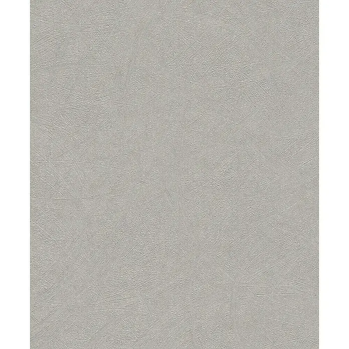 Rasch Wall Textures VI Vliestapete Strukturierter Putz-Uni - Silbergrau, Streifen, 10,05 x 0,53 m - Graue Tapete mit feiner, unregelmäßiger Struktur, die eine elegante und moderne Wandgestaltung ermöglicht. Das dezente Muster sorgt für eine angenehme Atmosphäre.