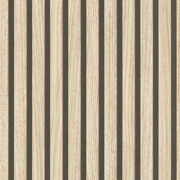 Rasch Factory V Vliestapete Akustikpaneel-Optik (Hellbeige, Holzoptik, 10,05 x 0,53 m) | BAUHAUS