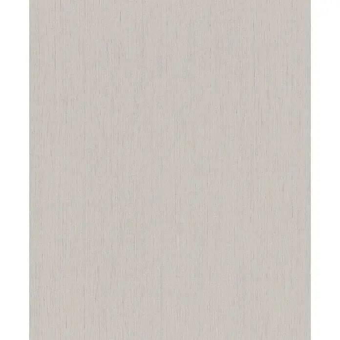 Rasch Wall Textures VI Vliestapete Struktur-Uni - Hellgrau, Uni, 10,05 x 0,53 m - Nahaufnahme einer Textur mit einem sanften, vertikalen Fadenmuster in gedämpften Grautönen, ideal für Hintergründe und Designelemente.