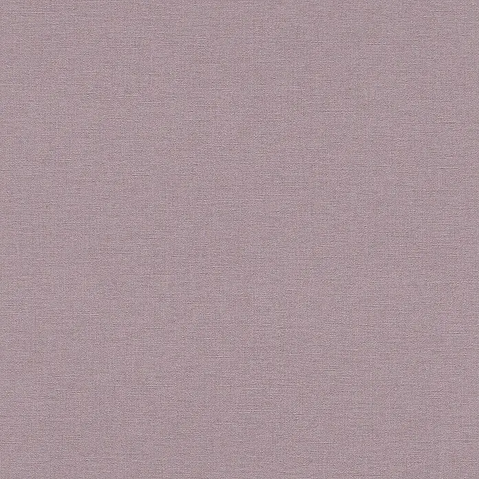 Rasch Country Charme Vliestapete Textil-Uni - Lila, Uni, 10,05 x 0,53 m - Detailaufnahme eines lila melierten Stoffes mit feiner Textur, ideal für Möbelbezüge oder Heimtextilien.