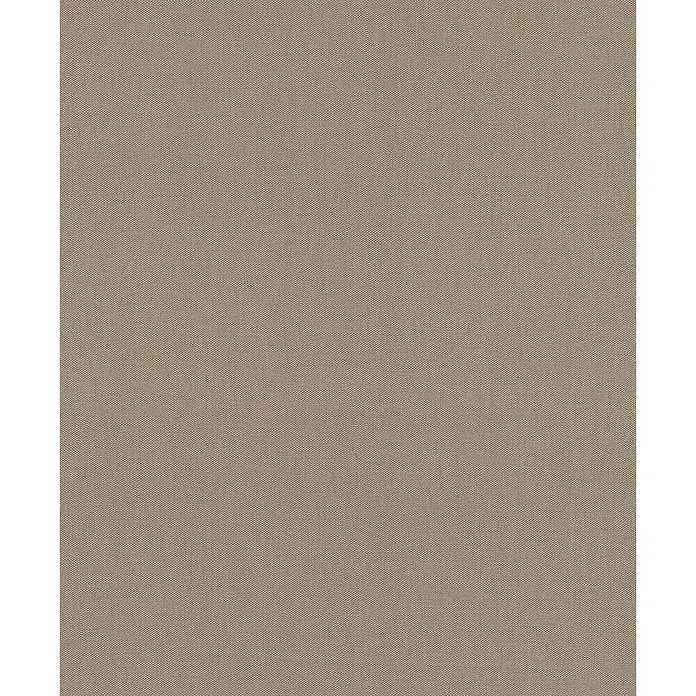 Rasch Color your life Vliestapete Uni-Struktur - Mittelbraun, Uni, 10,05 x 0,53 m - Nahaufnahme eines beigefarbenen Textilgewebes, das eine feine, gleichmäßige Struktur und eine sanfte Farbgebung für vielseitige Anwendungen aufweist.