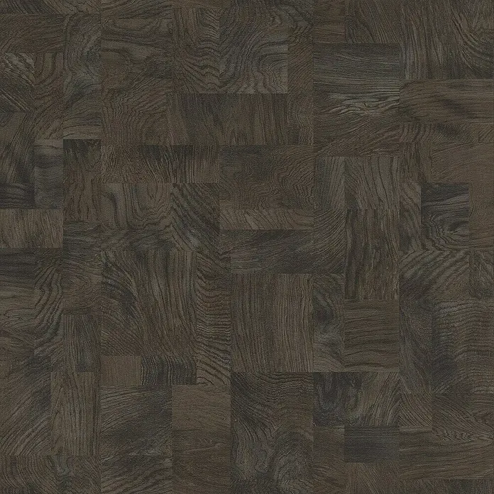 Rasch African Queen III Vliestapete Holz - Schwarzbraun, Holzoptik, 10,05 x 0,53 m - Dunkler Holzbodenbelag mit Parkettmuster, ideal für stilvolle Innenräume.