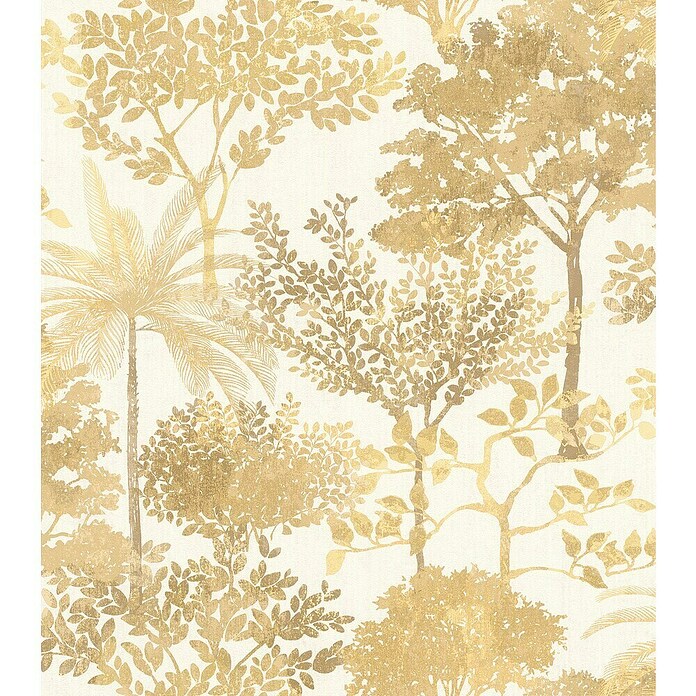 Rasch Symphony Vliestapete Nature (Gelbgold, Floral, 10,05 x 0,53 m) | BAUHAUS