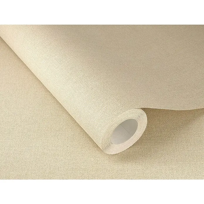 Rasch Color your life Vliestapete Struktur-Uni - Creme dunkel, Uni, 10,05 x 0,53 m - Rolle beiger Textiltapete mit feiner Struktur, ideal für eine warme und natürliche Wandgestaltung.
