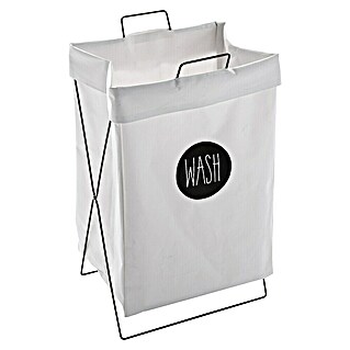 Cesta para la ropa Minimal (L x An x Al: 28 x 36 x 58 cm, Blanco)