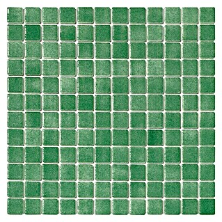 Baldosa de mosaico Niebla (31,6 x 31,6 cm, Verde oscuro)