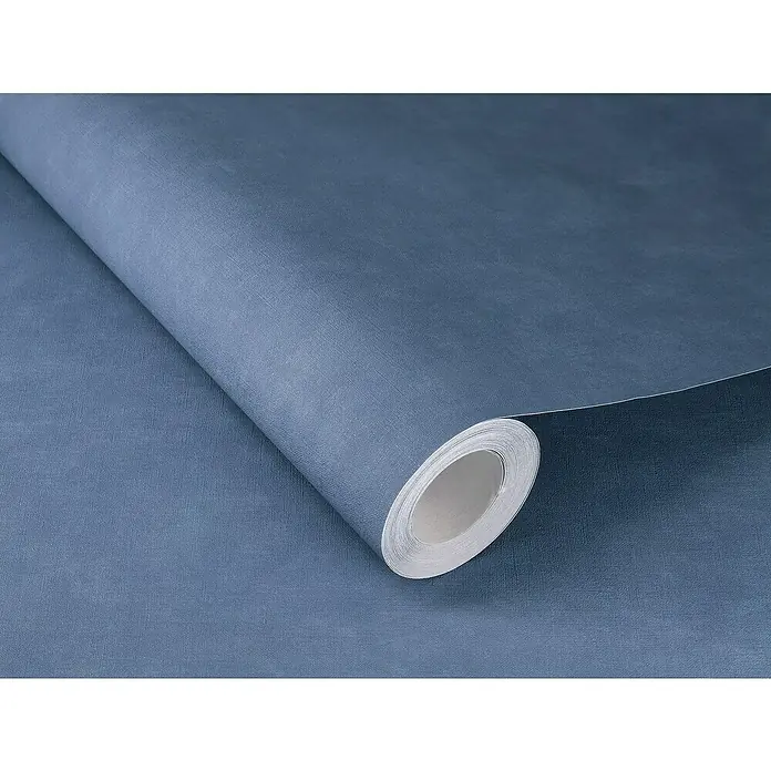 Rasch Wall Textures VI Vliestapete Uni - Taubenblau, Uni, 10,05 x 0,53 m - Rolle blaue Vliestapete mit feiner Struktur. Perfekt für stilvolle Wandgestaltung und eine angenehme Atmosphäre im Raum.