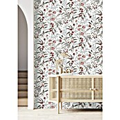 Rasch Symphony Vliestapete Blumen (Dunkelrot, Floral, 10,05 x 0,53 m) | BAUHAUS