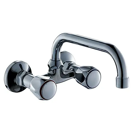Grifo de cocina bimando de pared Aida