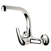 Grifo de cocina de pared Norma (Cromo, Brillante, Sistema de apertura en frío) | BAUHAUS