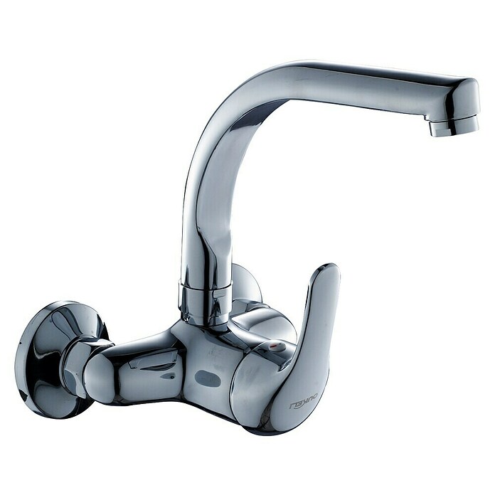 Grifo de cocina de pared Norma (Gris, Brillante) BAUHAUS