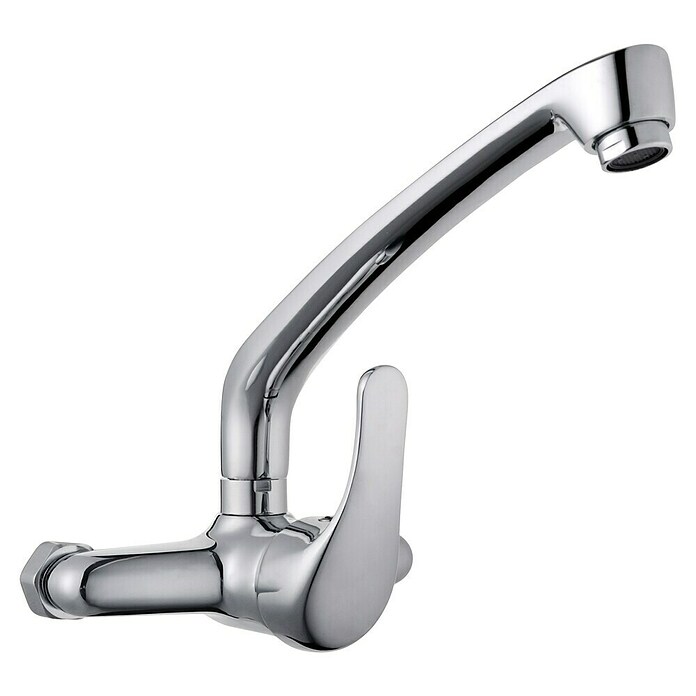Grifo de cocina de pared Norma (Cromo, Brillante) BAUHAUS