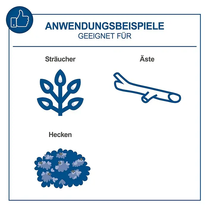 Scheppach IXES 20V Akku-Multitool C-PHTS410-X Set S - 1 Akku, Schnittlänge: 18 cm - Anwendungsbeispiele: Das Produkt ist geeignet für Sträucher, Äste und Hecken und bietet vielseitige Einsatzmöglichkeiten für den Garten.