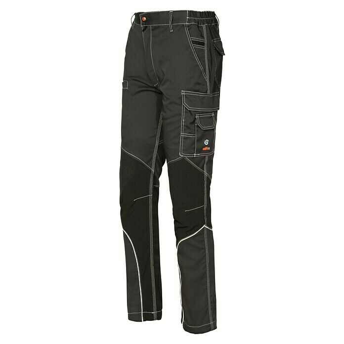 Industrial Starter Pantalones de trabajo Stretch Extreme (Gris oscuro, 65% poliéster/32% algodón/3% spandex)