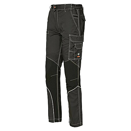 Industrial Starter Pantalones de trabajo Stretch Extreme (L, Gris oscuro)