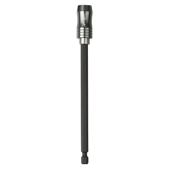 Wolfcraft Bithalter - Länge: 150 mm - Aufnahmeverlängerung für Bohrmaschinen mit Sechskantschaft. Werkzeug für präzises Schrauben und Bohren in schwer zugänglichen Bereichen.