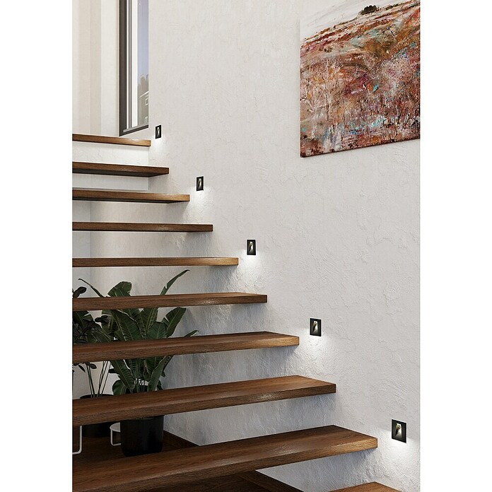 Eglo LED vgradni žaromet Mecinos  (Do x Š x V: 80 x 80 x 3 mm, Toplo bela) | Vgradni žarometi | Reflektorji in žarometi | Svetila | Elektro in svetila | Izdelki | BAUHAUS