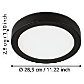 Eglo Led-plafondspot FUEVA 5 (l x b x h: 28,5 x 28,5 x 2,8 cm) | BAUHAUS