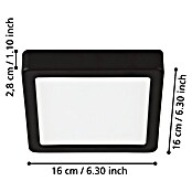 Eglo Led-plafondlamp FUEVA 5 (l x b x h: 16 x 16 x 2,5 cm) | BAUHAUS