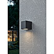 Eglo Plafón para pared y techo exterior Jabaga (An x Pr x Al: 7 x 9 x 8 cm, 4,6 W, Negro, IP44, Blanco cálido) | BAUHAUS