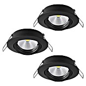 Eglo Set okroglih LED vgradnih svetilk Tedo 1  (14,4 W, Črna, Toplo bela) | Vgradni žarometi | Reflektorji in žarometi | Svetila | Elektro in svetila | Izdelki | BAUHAUS
