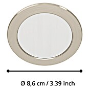 Eglo Led-inbouwspotset ABIUL (3,2 W, Ø x h: 8,6 x 4 cm, Nikkel, RGBW) | BAUHAUS