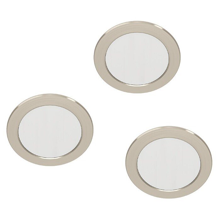 Eglo Led-inbouwspotset ABIUL (3,2 W, Ø x h: 8,6 x 4 cm, Nikkel, RGBW) | BAUHAUS