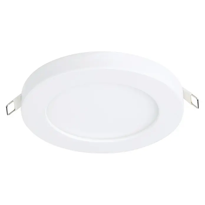 Eglo LED-Einbauleuchte FUEVA FLEX - 5,5 W, Weiß, Warmweiß - Weiße LED-Deckenleuchte für moderne Innenräume mit energiesparender Beleuchtung und einfachem Design.