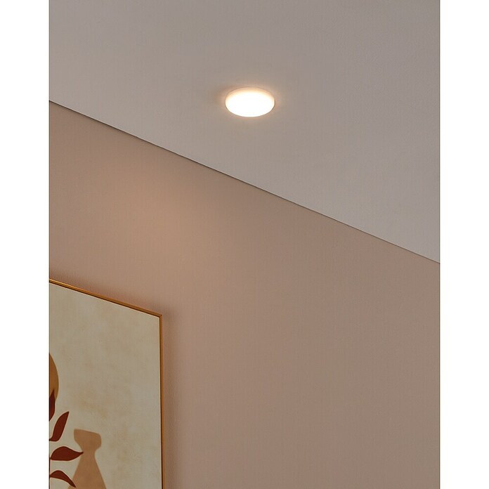 Eglo Ronde led-inbouwverlichting RAPITA (4,5 W, Ø x h: 7,5 x 2 cm, Wit, Warm wit) | BAUHAUS