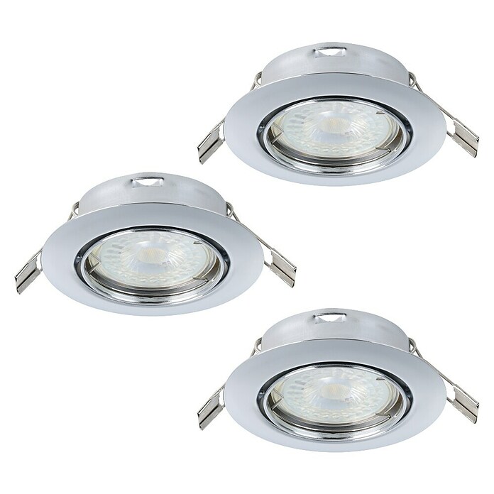 Eglo Inbouwverlichtingset MAZUBY (5 W, Chroom, Warm wit) | BAUHAUS