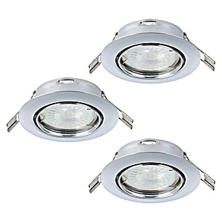 Eglo Inbouwverlichtingset MAZUBY (5 W, Chroom, Warm wit)