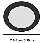 Eglo Set okroglih LED vgradnih svetilk Calogne  (3 W, Ø x V: 8,6 x 4 cm, Črna) | Vgradni žarometi | Reflektorji in žarometi | Svetila | Elektro in svetila | Izdelki | BAUHAUS