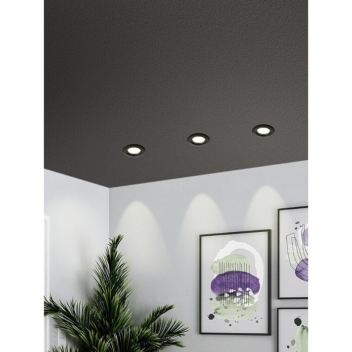 Eglo Set vgradnih svetilk Mazuby  (5 W, Črna, Toplo bela) | Vgradni žarometi | Reflektorji in žarometi | Svetila | Elektro in svetila | Izdelki | BAUHAUS