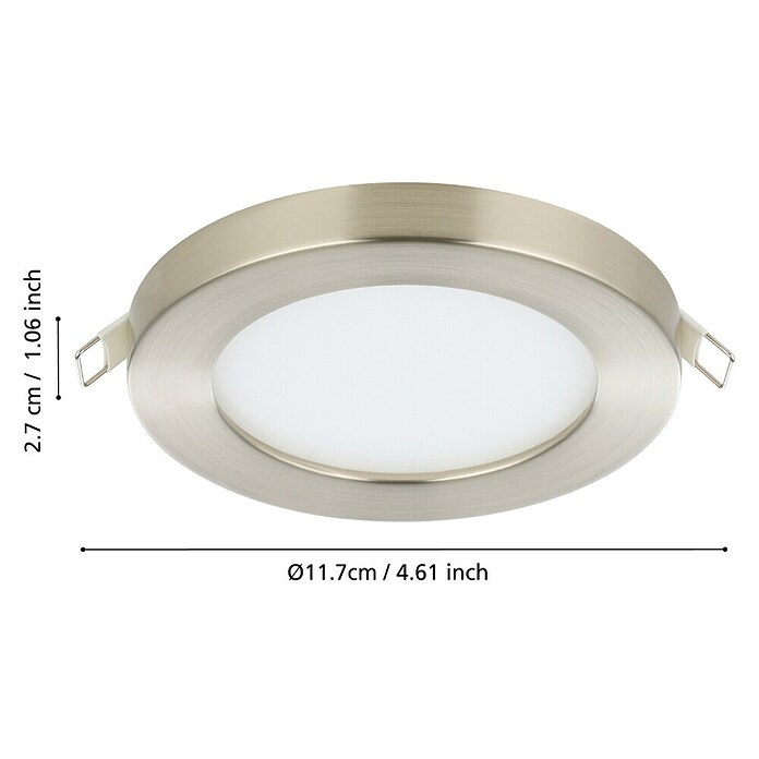 Eglo LED vgradna svetilka Fueva Flex  (5,5 W, Nikelj, Toplo bela) | Vgradni žarometi | Reflektorji in žarometi | Svetila | Elektro in svetila | Izdelki | BAUHAUS