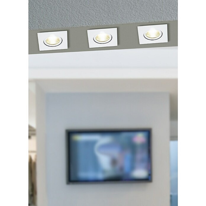 Eglo Led-inbouwverlichting SALICETO (Warm wit, Wit, 8,8 x 8,8 x 4,2 cm) | BAUHAUS