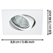 Eglo LED vgradna svetilka Saliceto  (Toplo bela, Bela, 8,8 x 8,8 x 4,2 cm) | Vgradni žarometi | Reflektorji in žarometi | Svetila | Elektro in svetila | Izdelki | BAUHAUS