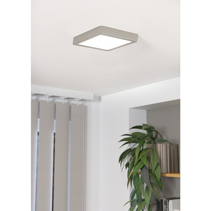 Eglo Led-plafondlamp FUEVA (l x b x h: 21 x 21 x 2,8 cm, Grijs) | BAUHAUS