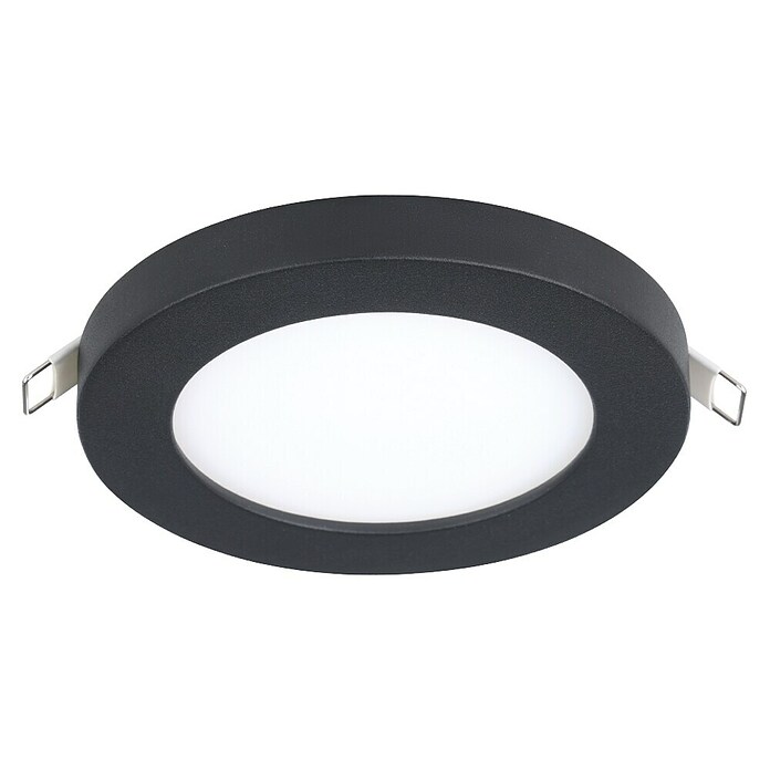 Eglo LED okrogla vgradna svetilka Fueva Flex  (5,5 W, Ø x V: 11,7 x 0,2 cm, Črna, Nevtralno bela) | Vgradni žarometi | Reflektorji in žarometi | Svetila | Elektro in svetila | Izdelki | BAUHAUS