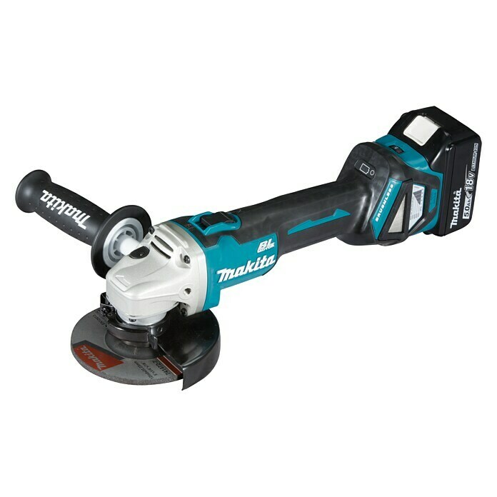 Makita Akku-Winkelschleifer DGA511RTJ18 V, 2 Akkus, 5 Ah, Durchmesser Scheibe: 125 mm Front View