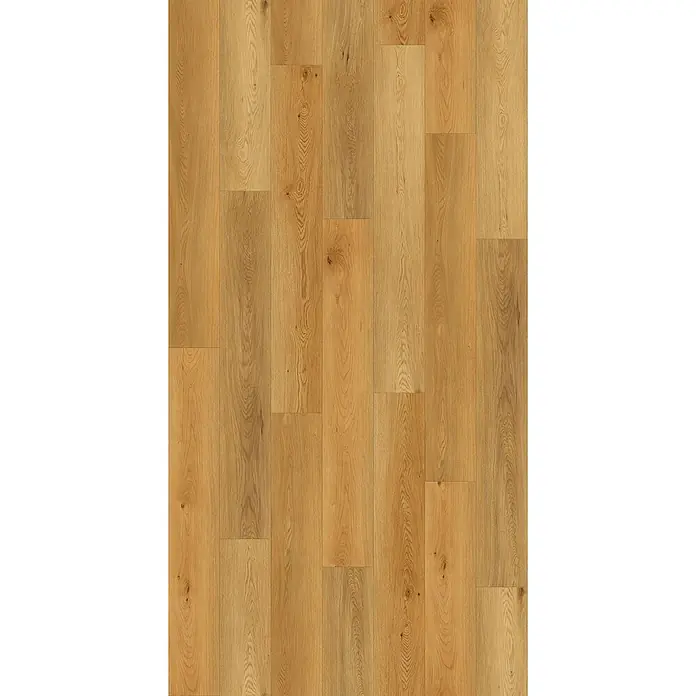 Vinylboden Rigid - Zenith, Landhausdiele, 1.830 x 229 x 6 mm - Detailaufnahme eines hellbraunen Vinylbodens in Holzoptik. Die Paneele zeigen eine natürliche Maserung und warme Farbgebung.