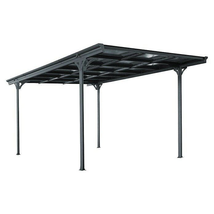 Ximax Carport Eco (Außenmaß inkl. Dachüberstand (B x T): 3 x 5,03 m, Einzelcarport, Anthrazit) | BAUHAUS