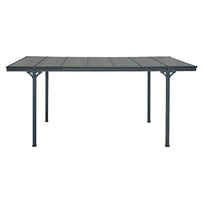 Ximax Carport Eco (Außenmaß inkl. Dachüberstand (B x T): 3 x 5,03 m, Einzelcarport, Anthrazit) | BAUHAUS
