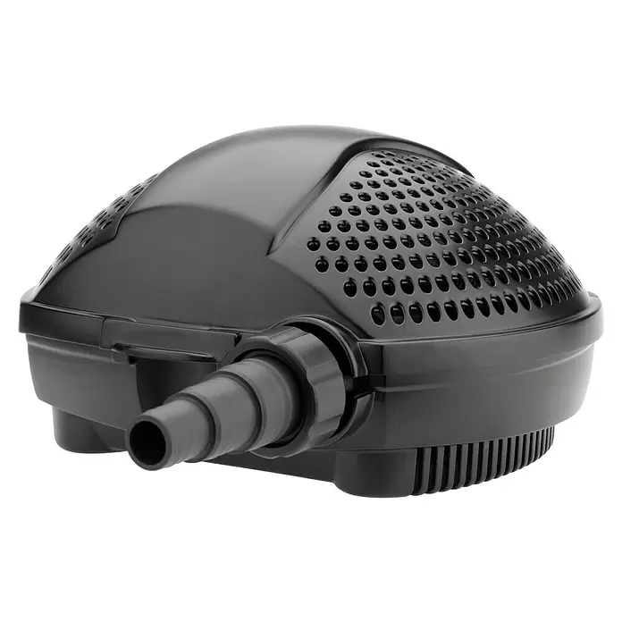 Pontec Bachlaufpumpe PondoMax Eco 14000 - 140 W, Fördermenge pro Std.: 13.400 l - Schwarze Kunststoff-Teichpumpe oder Filter mit perforierter Abdeckung und Schlauchanschluss.