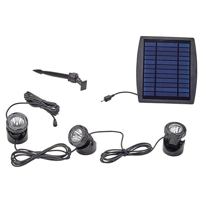Neptun Vijververlichting Solar LED Set 3 NSLS-O (1,5 W, Aantal leds: 3 st.) | BAUHAUS